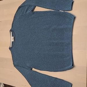 LIKE NEW Berna Organic Cotton Blue Knit Crewneck Sweater